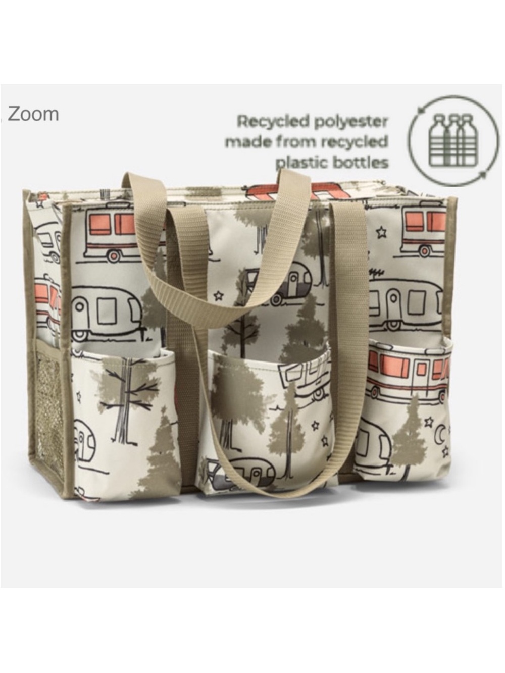 Thirty-One Zip Top Organizing Utility Tote